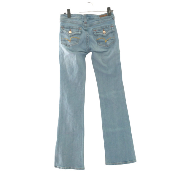 Vintage Vigoss Premium Denim Jeans 3/4 Light Wash Straight Leg Slight Flare - Picture 5 of 16